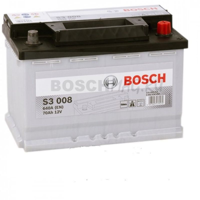 Аккумулятор BOSCH S3 008 0092S30080 70 Ач (A/h) обратная полярность - 570409064