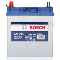Аккумулятор BOSCH S4 019 0092S40190 40 Ач (A/h) прямая полярность - 540127033