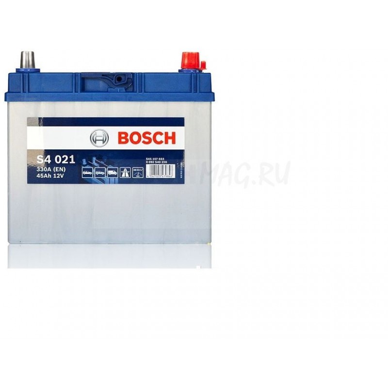 Аккумулятор BOSCH S4 021 0092S40210 45 Ач (A/h) обратная полярность - 545156033