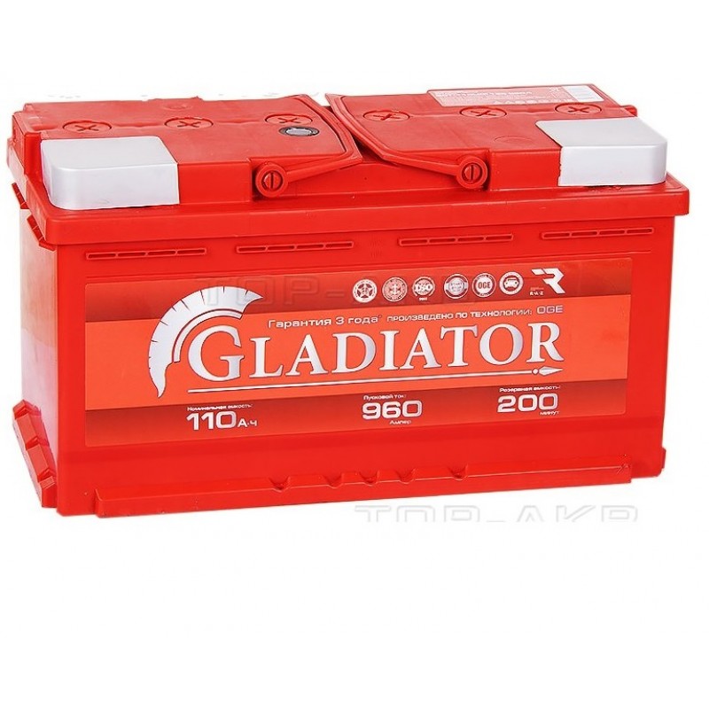 Аккумулятор GLADIATOR 6СТ-110.1 L прямая полярность - GL11011