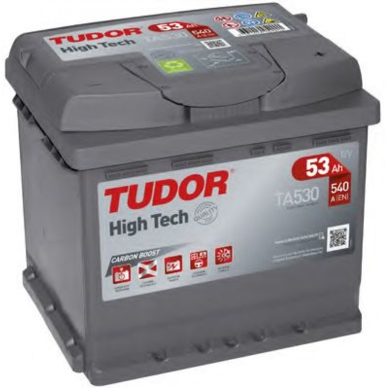 Аккумулятор TUDOR High-Tech TA530 53 Ач (A/h) обратная полярность