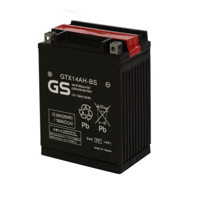 Аккумулятор GS YUASA GS GTX14AH-BS 12Ач 12В 190А прямая полярность (1)