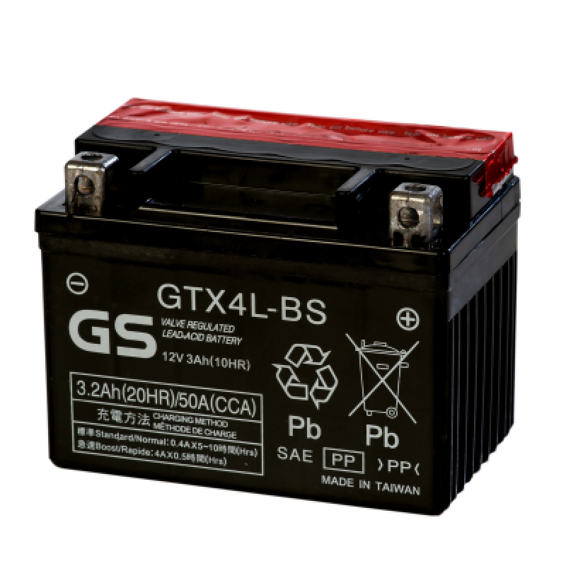Аккумулятор GS YUASA GS GTX4L-BS 3Ач 12В 50А обратная полярность (0)