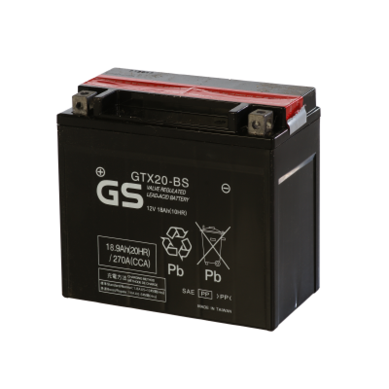 Аккумулятор GS YUASA GS GTX20-BS 18Ач 12В 270А прямая полярность (1)