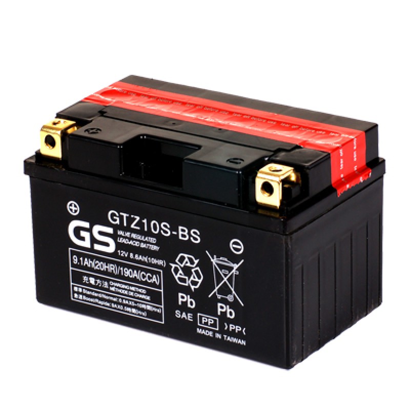 Аккумулятор GS YUASA GS GTZ10S-BS 8.6Ач 12В 190А прямая полярность (1)