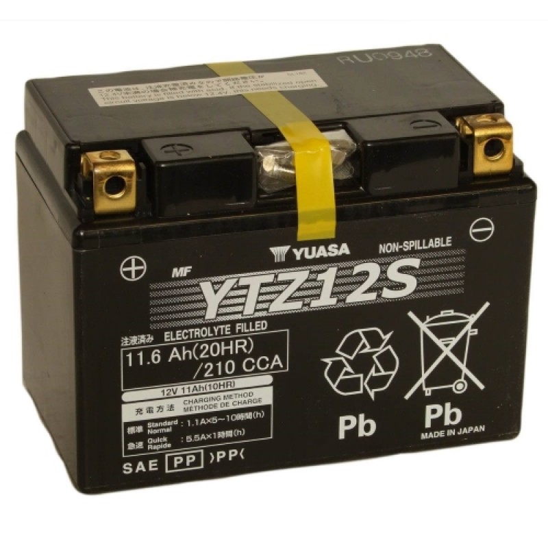 Аккумулятор GS YUASA YUASA YTZ12S 11.6Ач 12В 210А прямая полярность (1)