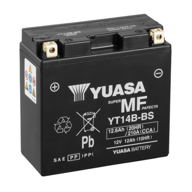 Аккумулятор GS YUASA YUASA YT14B-BS 12Ач 12В 210А обратная полярность (0)