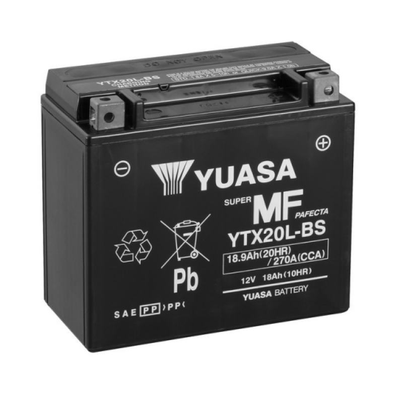 Аккумулятор GS YUASA YUASA YTX20L-BS 18Ач 12В 270А обратная полярность (0)