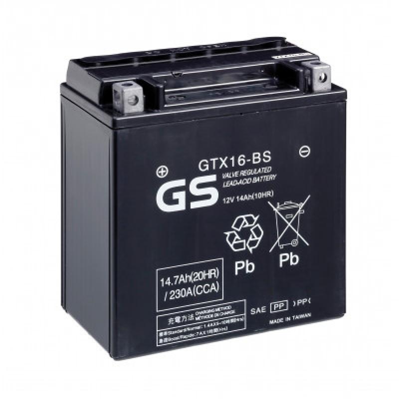 Аккумулятор GS YUASA GS GTX16-BS 14Ач 12В 230А обратная полярность (0)