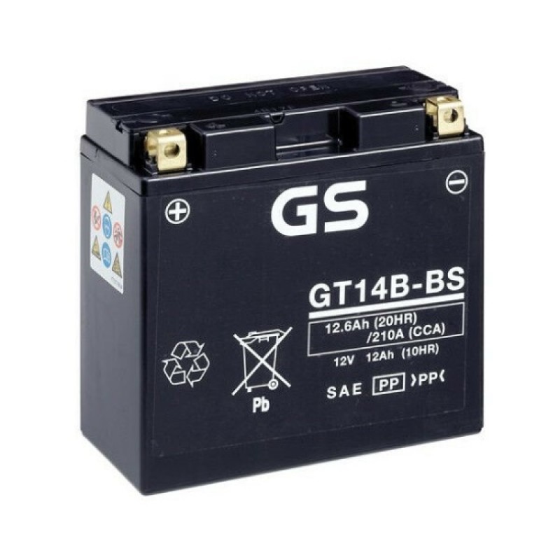Аккумулятор GS YUASA GS GT14B-BS 12Ач 12В 210А прямая полярность (1)