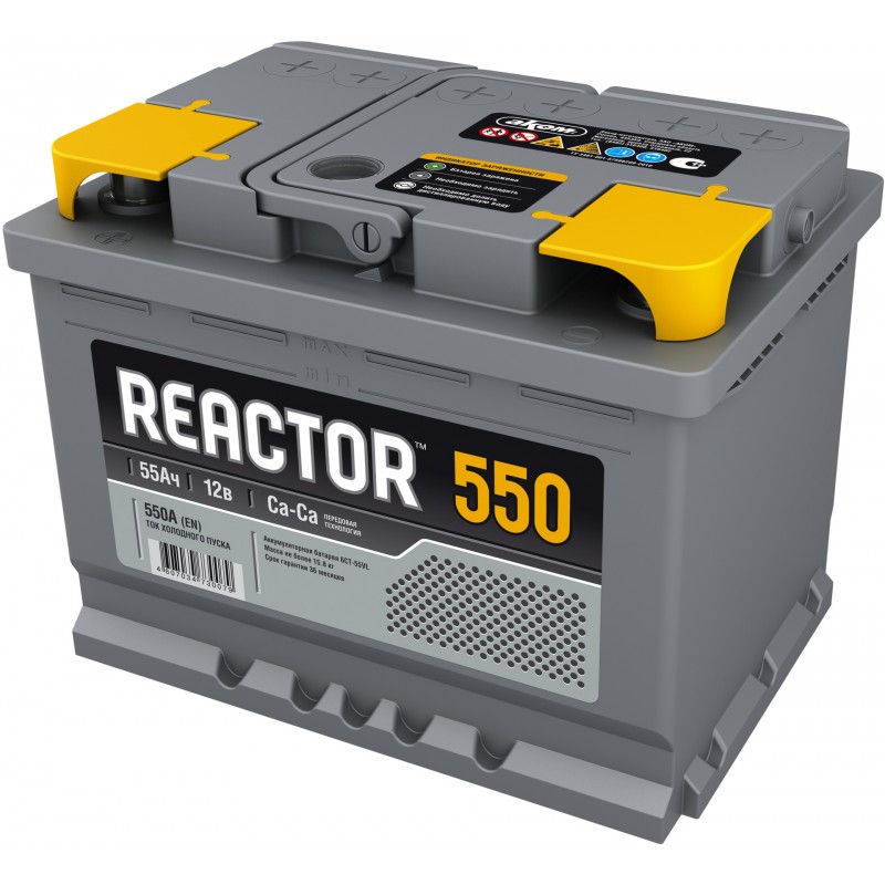 Аккумулятор REACTOR 6CT-55.1 прямая полярность