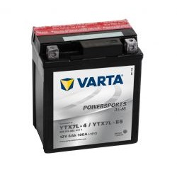 Мото аккумулятор VARTA AGM 506014005 6 Ач (A/h) - YTX7L-BS   