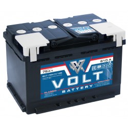 Автомобильный аккумулятор VOLT Classic 6CT- 75N  75 Ач (A/h) прямая полярность - VC7511